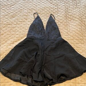 Mustard Seed Elegant Black Romper